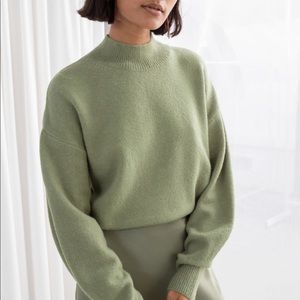 & other stories mock neck sweater